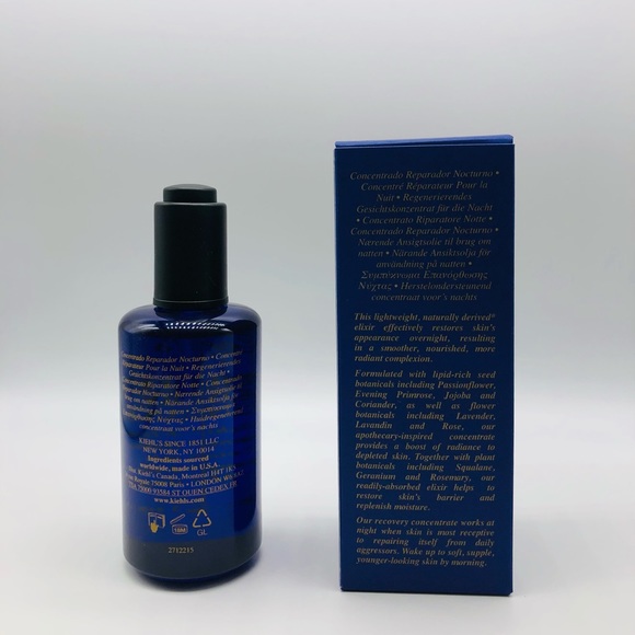 Kiehl’s-Midnight Recovery Concentrate Moisturizing Face Oil 3.4oz/100ml NIB - Picture 4 of 4